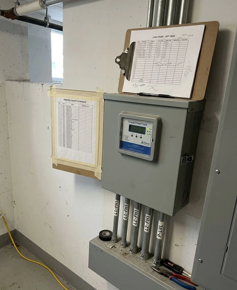 Revenue-grade submeter and load management controller in a condo electrical room