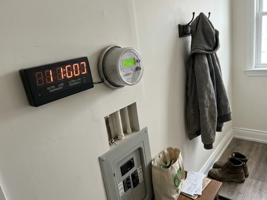 Smart meter showing an Ultra-Low Overnight rate period